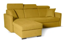 Narożnik Mils z funkcją spania            musztardowy tkanina Soro 40