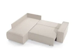 Narożnik Molde L lewy sztruks beżowy ciemny Poso 2