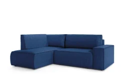 Narożnik Molde L lewy sztruks granatowy Poso 5