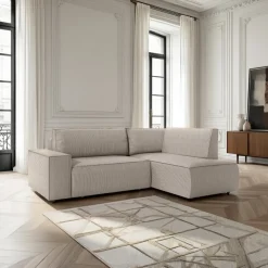 Narożnik Molde L lewy sztruks szary Poso  55