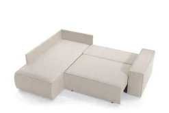 Narożnik Molde L prawy sztruks szary Poso 55