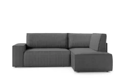 Narożnik Molde L prawy sztruks szary      ciemny Poso 60