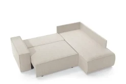 Narożnik Molde L prawy sztruks szary      ciemny Poso 60