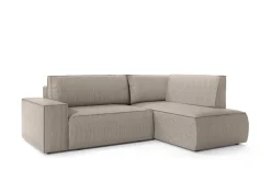 Narożnik Molde L prawy sztruks beżowy ciemny Poso 2