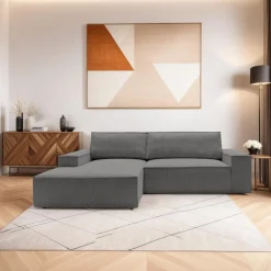 Narożnik Molde M lewy szary ciemny Poso   60