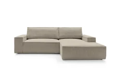 Narożnik Molde M prawy ciemny beżowy      Poso 02