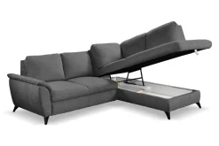 Narożnik Nevada z funkcją spania prawy    szary Spot 03 GR2