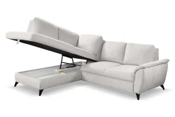 Narożnik Nevada z funkcją spania lewy     j.szary Retro Bliss 80 GR2