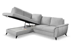 Narożnik Nevada z funkcją spania lewy     j.szary Spot 02 GR2