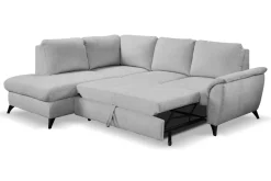 Narożnik Nevada z funkcją spania lewy j.szary Spot 02 GR2