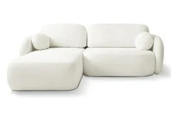 Narożnik Salby z funkcją spania lewy      biały Sicuro 60