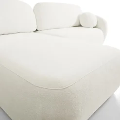 Narożnik Salby z funkcją spania lewy      biały Sicuro 60