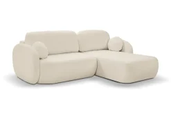 Narożnik Salby z funkcją spania prawy     beżowy Sicuro 55