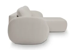 Narożnik Salby z funkcją spania prawy     szary jasny Sicuro 65