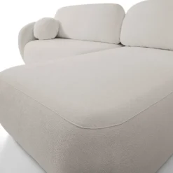 Narożnik Salby z funkcją spania prawy szary jasny Sicuro 65