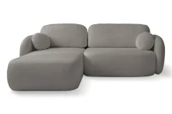 Narożnik Salby z funkcją spania lewy      szary Sicuro 75