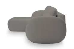 Narożnik Salby z funkcją spania lewy      szary Sicuro 75