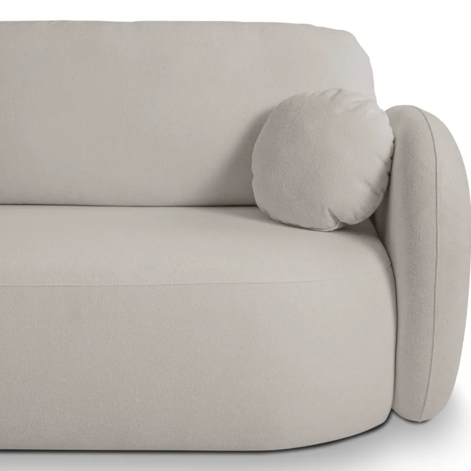 Narożnik Salby z funkcją spania lewy szary jasny Sicuro 65