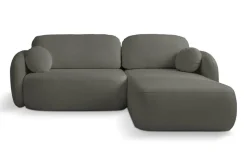 Narożnik Salby z funkcją spania prawy     antracytowa Sicuro 80