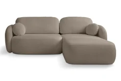 Narożnik Salby z funkcją spania prawy     brązowy Sicuro 45