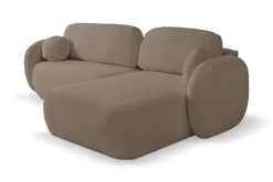 Narożnik Salby z funkcją spania prawy     brązowy Sicuro 45