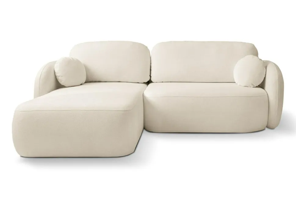 Narożnik Salby z funkcją spania lewy beżowy Sicuro 55