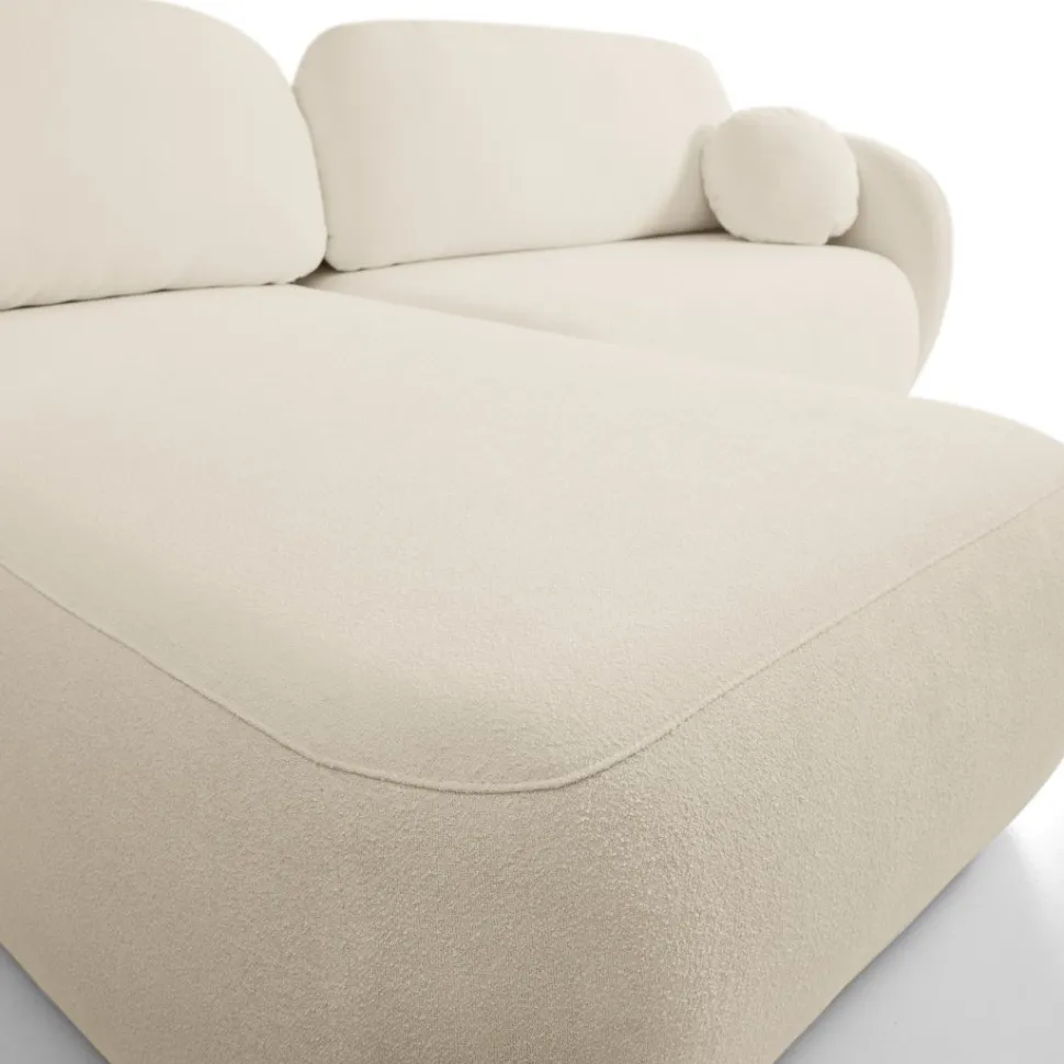 Narożnik Salby z funkcją spania lewy beżowy Sicuro 55