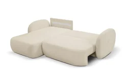 Narożnik Salby z funkcją spania lewy beżowy Sicuro 55