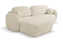 Narożnik Salby z funkcją spania lewy beżowy Sicuro 55