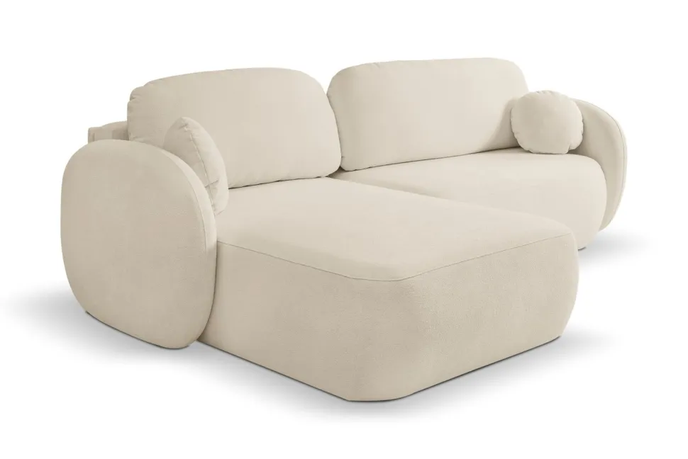 Narożnik Salby z funkcją spania lewy beżowy Sicuro 55