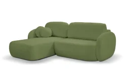 Narożnik Salby z funkcją spania lewy zielony Sicuro 20