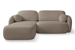 Narożnik Salby z funkcją spania lewy      brązowy Sicuro 45