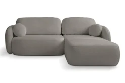 Narożnik Salby z funkcją spania prawy     szary Sicuro 75