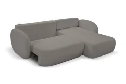 Narożnik Salby z funkcją spania prawy     szary Sicuro 75