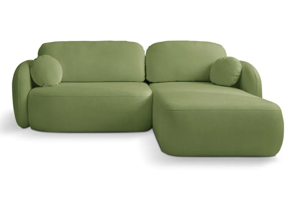 Narożnik Salby z funkcją spania prawy zielony Sicuro 20