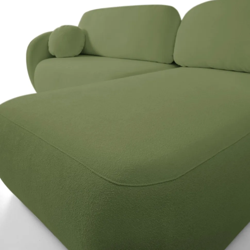 Narożnik Salby z funkcją spania prawy zielony Sicuro 20