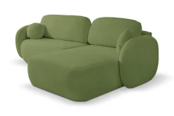 Narożnik Salby z funkcją spania prawy zielony Sicuro 20