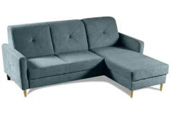 Narożnik Scandi z funkcją spania          niebieska Diosa 75