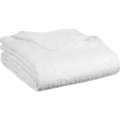 Narzuta Arabeska 240 x 260 cm z dwiema  poszewkami na poduszki kość słoniowa