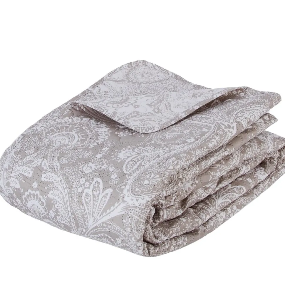 Narzuta Marie 240 x 260 cm z dwiema poszewkami na poduszki jasny len