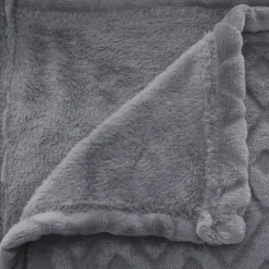 Narzuta na łóżko 3D Losange 180x230 cm szara