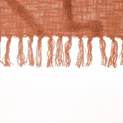 Narzuta na łóżko Inca 130 x 180 cm terakota bawełna pikowana