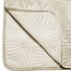 Narzuta na łóżko Leaf 240x260 kość słoniowa