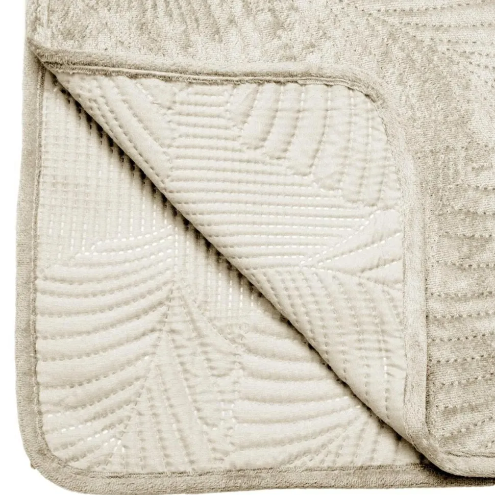 Narzuta na łóżko Leaf 240x260 kość słoniowa