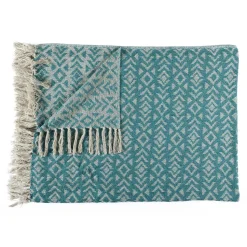 Narzuta na łóżko Vanir niebieska 150x200  cm