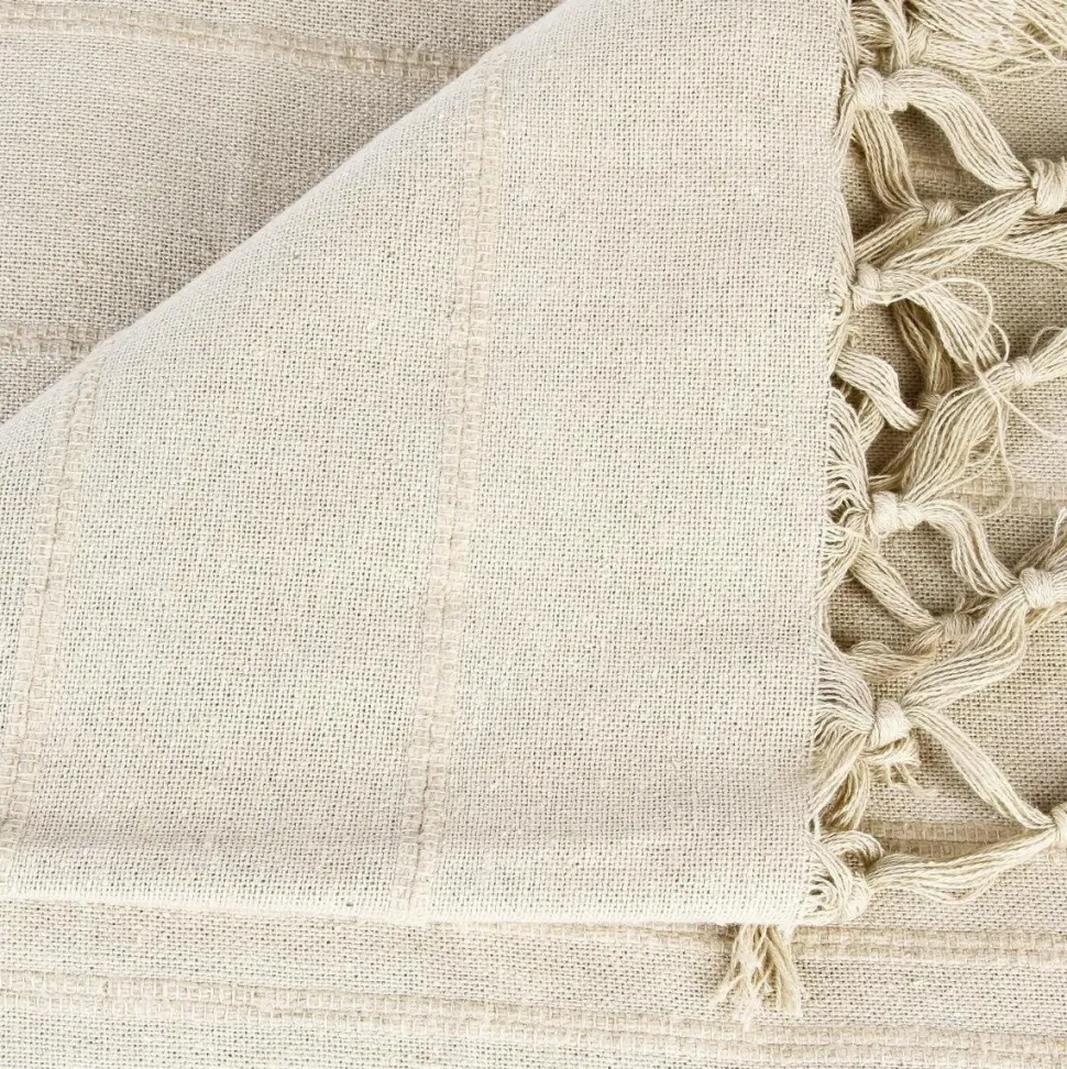 Narzuta na łóżko Vintage beżowe 160x220cm