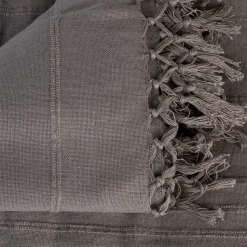 Narzuta na łóżko Vintage grafitowa 230x250cm