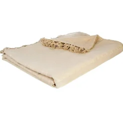 Narzuta na łóżko Vintage w kolorze lnu 230x250cm