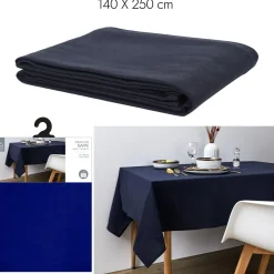 Obrus Flow granatowy 140x250 cm