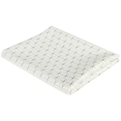 Obrus Geometric Dore biały/srebrny 140x250cm